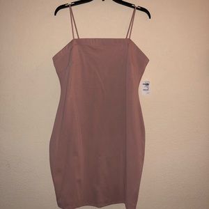 CHARLOTTE RUSSE Champagne Pink Dress